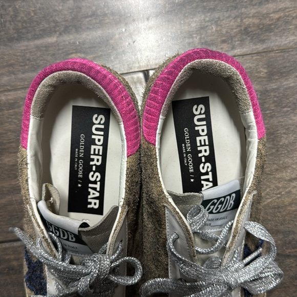 Golden goose leopard print with blue star super star - Picture 8 of 11